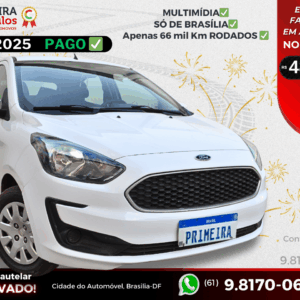 Ford Ka Flex SE 2020/21 - Completão e Econômico, Multimídia, Manual e Chave Reserva