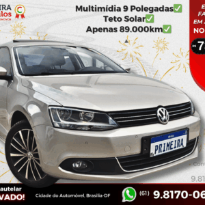 Jetta 2.0 Highline 2014/2014 - Teto Solar, Pouco Rodado e 4 Pneus Michelin Novos