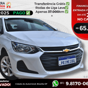 Onix Plus LT2 Completão Só de BsB Chave Presencial Botão Start Stop Midia + Apple CarPlay