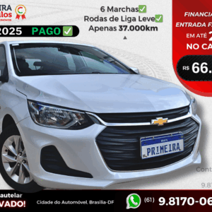 Onix Plus LT2 Completão Só de BsB Chave Presencial Botão Start Stop Midia + Apple CarPlay