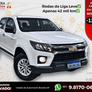 S10 Pick-Up Advantage 2.5 Flex 4x2 CD 2022/21 - Pouco Rodado, Bancos de Couro e Multimídia