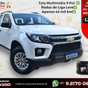 S10 Pick-Up Advantage 2.5 Flex 4x2 CD 2021/22 - Pouco Rodado e Kit Multimídia