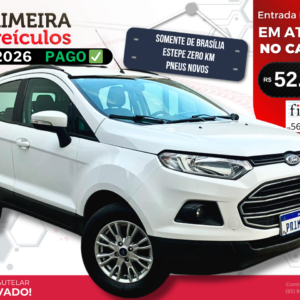 Ford Ecosport SE 1.6 AT Direct 2016/17 - Estepe ZERO KM e Todos os Opcionais de Fábrica