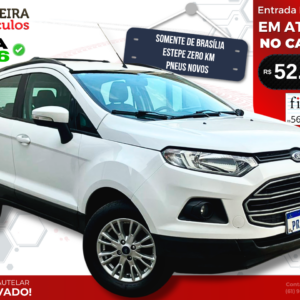 Ford Ecosport SE 1.6 AT Direct 2016/17 - Estepe ZERO KM e Todos os Opcionais de Fábrica