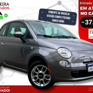 Fiat 500 Cult 1.4 Flex 8V 2011/12 - Só de Brasília, Versão Completa e Manual com 141.000KM
