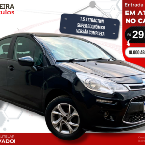 C3 Attraction 1.5 Flex 8V 2015/15 - Econômico e com Diversos Opcionais de Fábrica