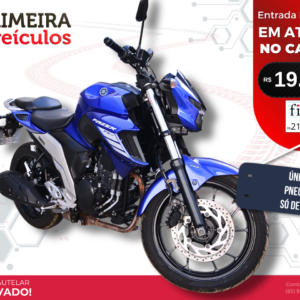 Yamaha Fazer 250 2024/24 - Moto com Baixa KM, Só de Brasília e de Único Dono