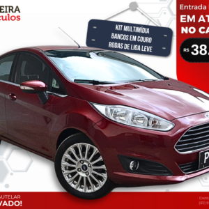 Ford Fiesta Titanium 1.6 PowerShift AUT 2014/14 - Completão, Câmbio Automático com Manual e Chave Reserva.
