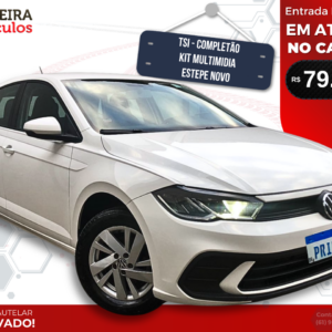Volkswagen Polo TSI 1.0 - Completão com Manual e Chave Reserva.