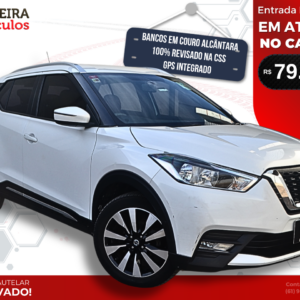 Nissan Kicks SL 1.6 - 100 % Revisado na Concessionária, Bancos em Couro na Cor Alcântara, Ar Condicionado Digital com Manual e Chave Reserva.